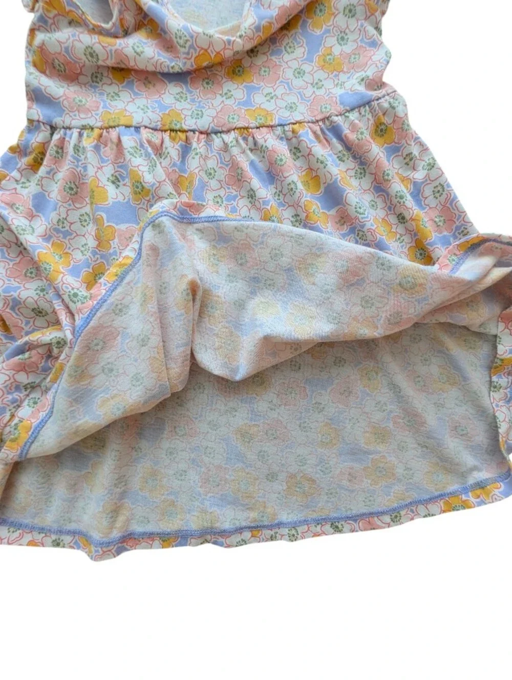 The Children's Place Girls Dress Multicolor Flower Pattern Cotton Size 4T